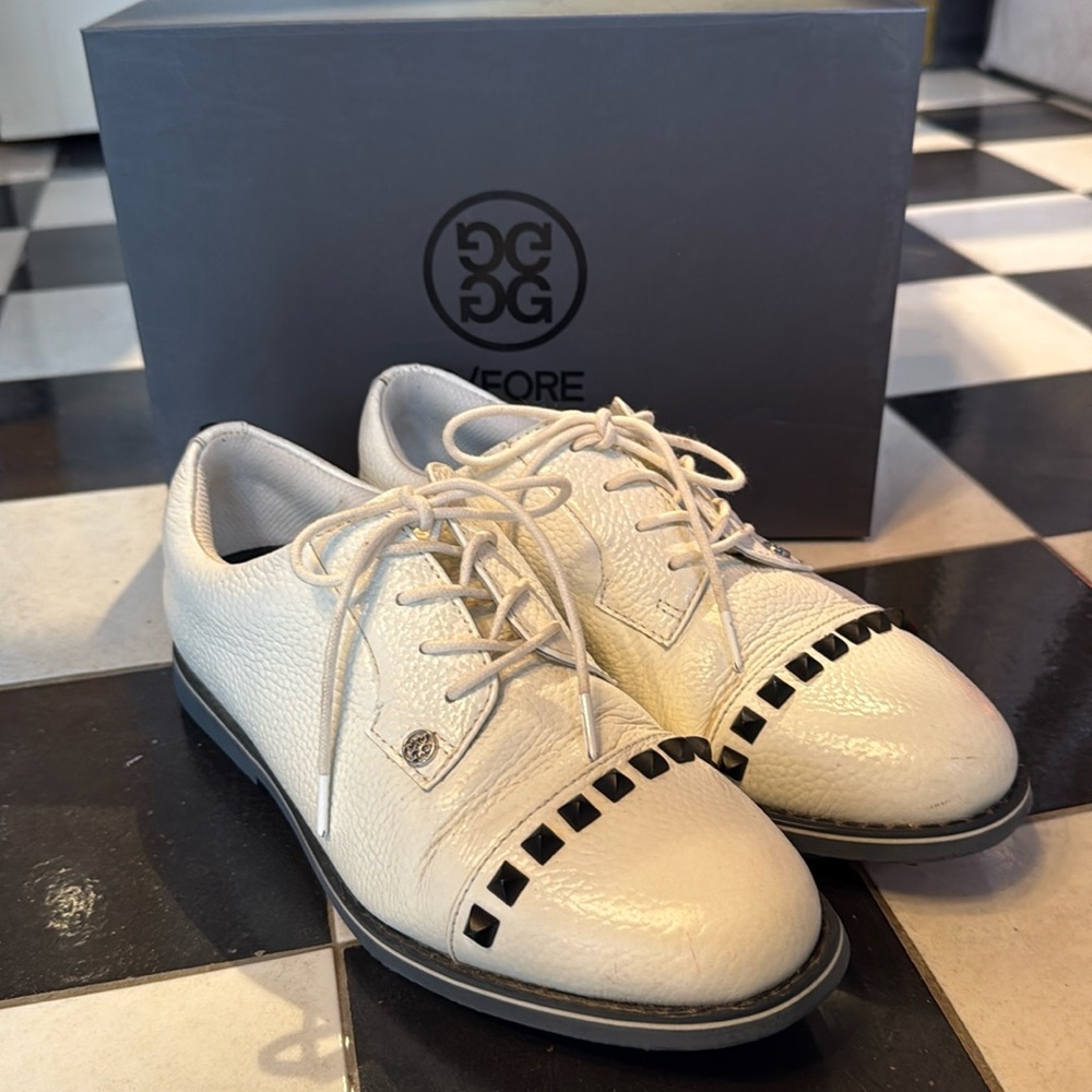 G/FORE Ladies Stud Cap Toe Golf Shoes, US Size 8